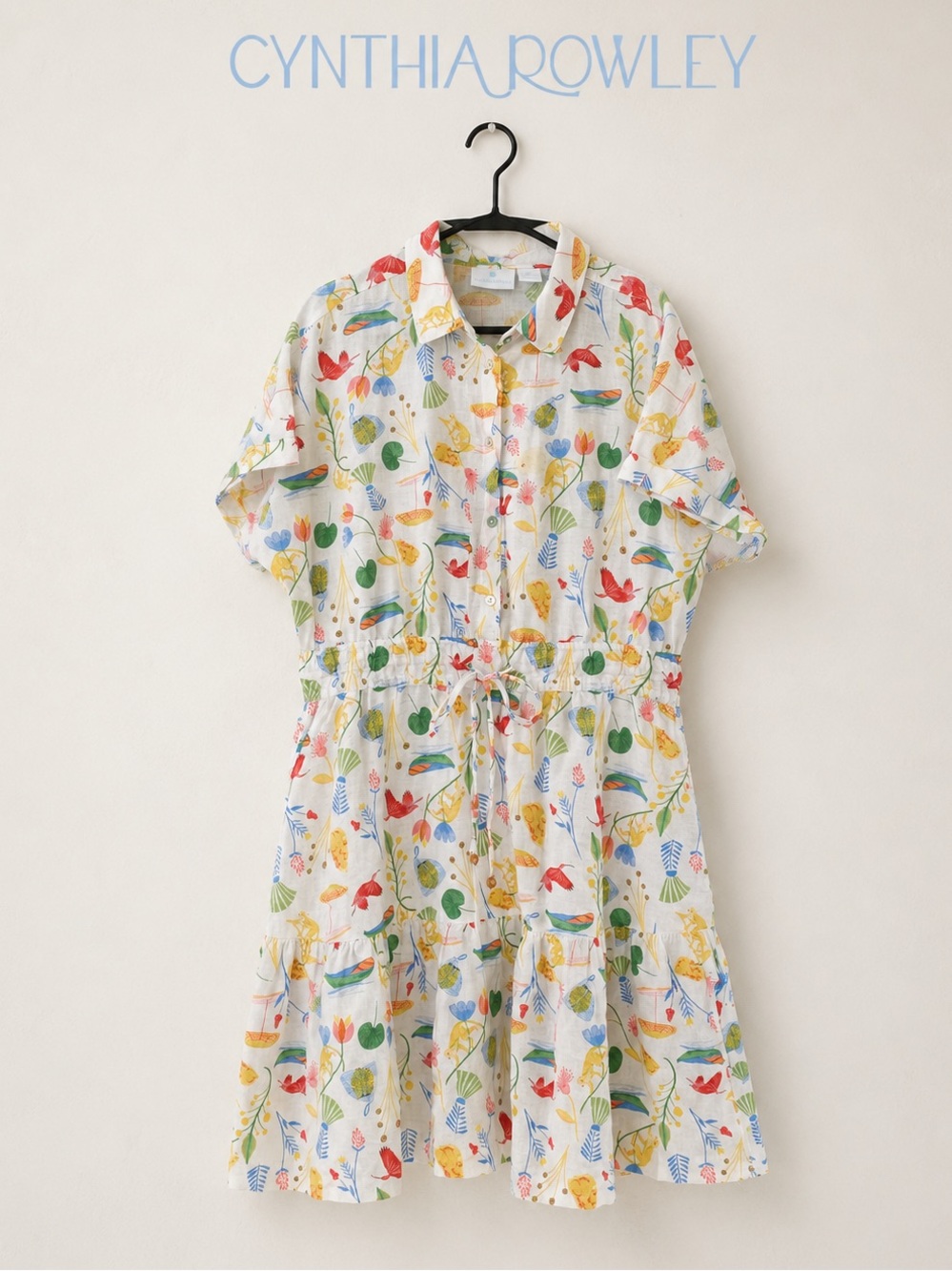New size L stunning Summer Linen blend dress